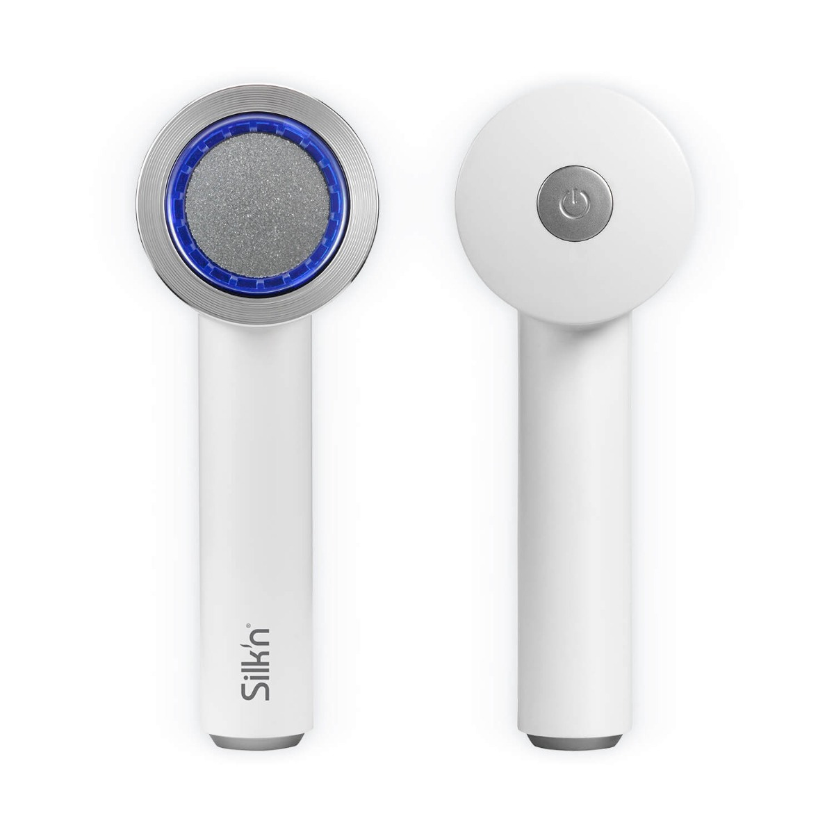 SILK\'N VacuPedi - Elektrisches Gerät zur Hornhautentfernung Gesichtsreinigungsbürste Weiß