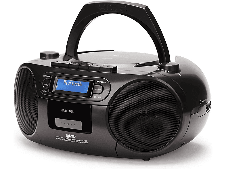 AIWA BBTC-660DAB/BK CD-Player, schwarz