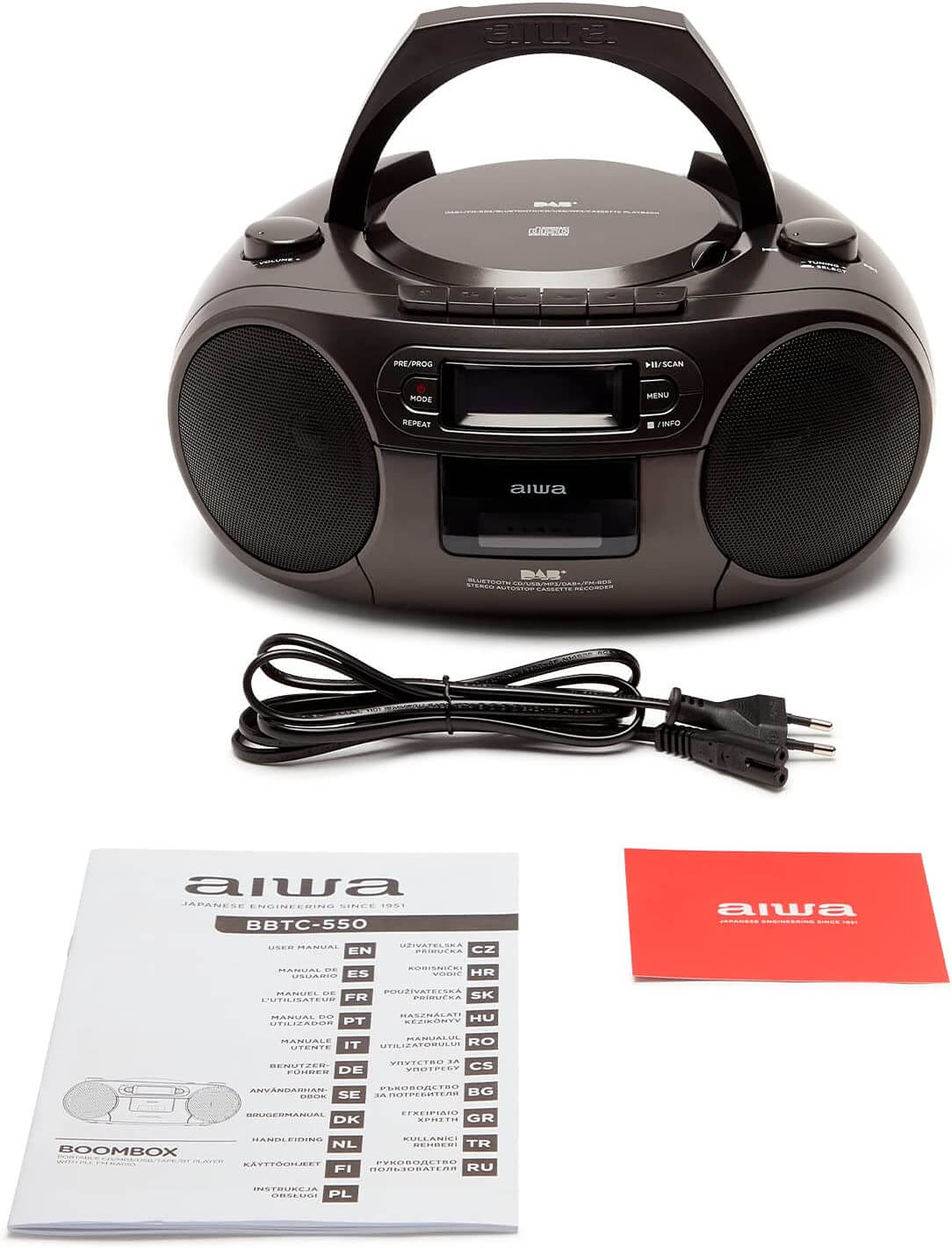 AIWA CD-Player, schwarz BBTC-660DAB/BK