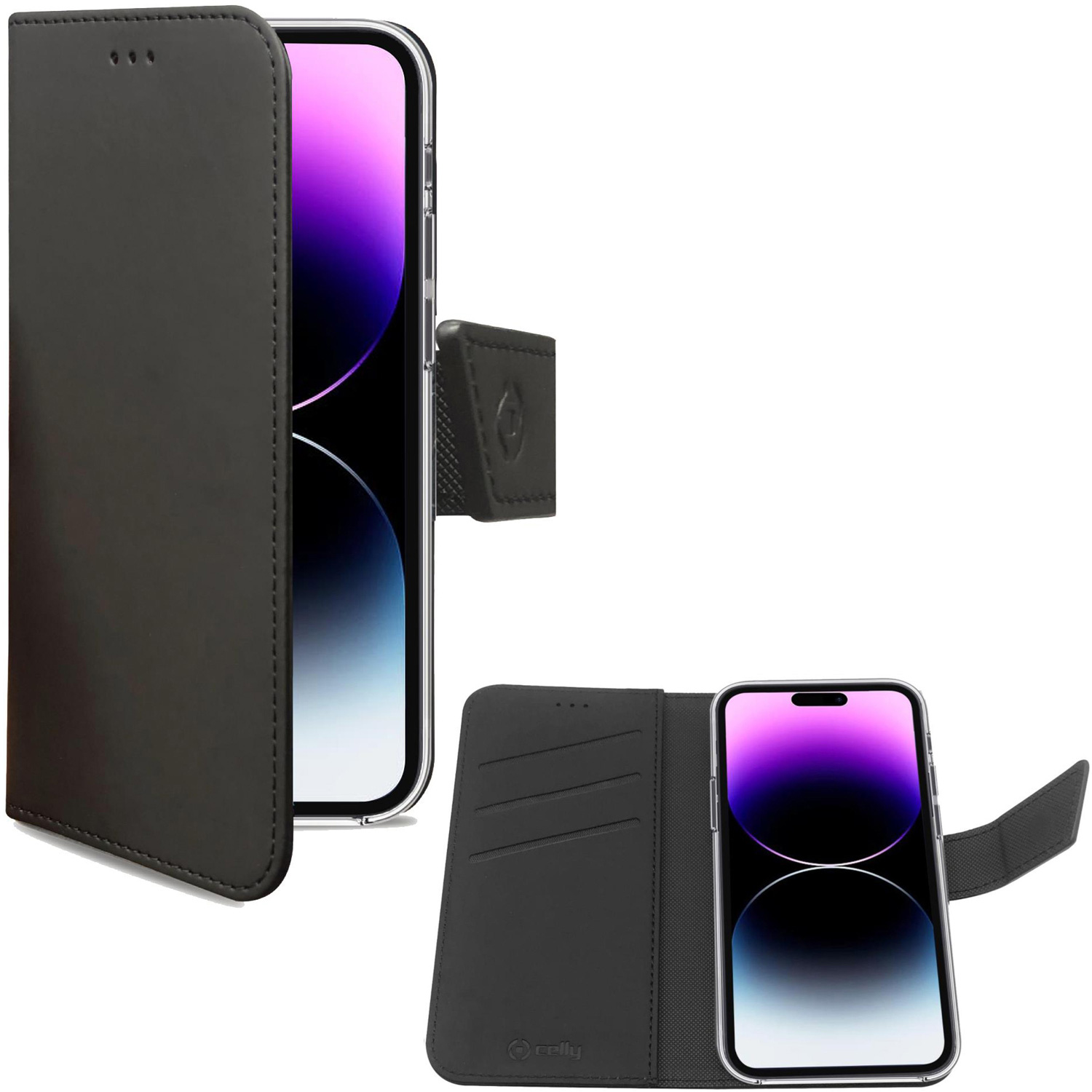 CELLY WALLY CASE IPHONE 14 PRO MAX BLACK Custodie per Apple (brand) iPhone 14 Pro Max, Black
