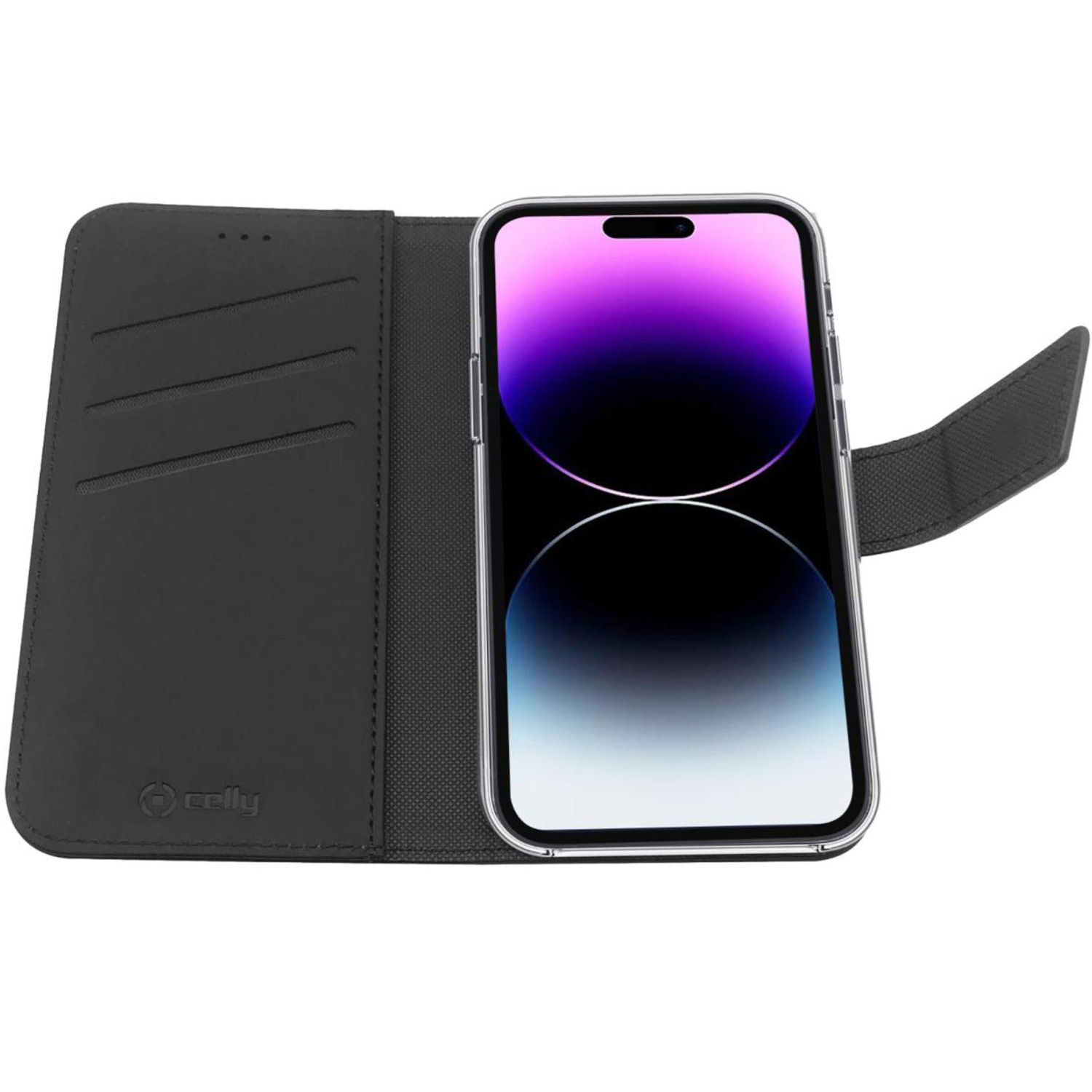 CELLY WALLY CASE IPHONE 14 PRO MAX BLACK Custodie per Apple (brand) iPhone 14 Pro Max, Black