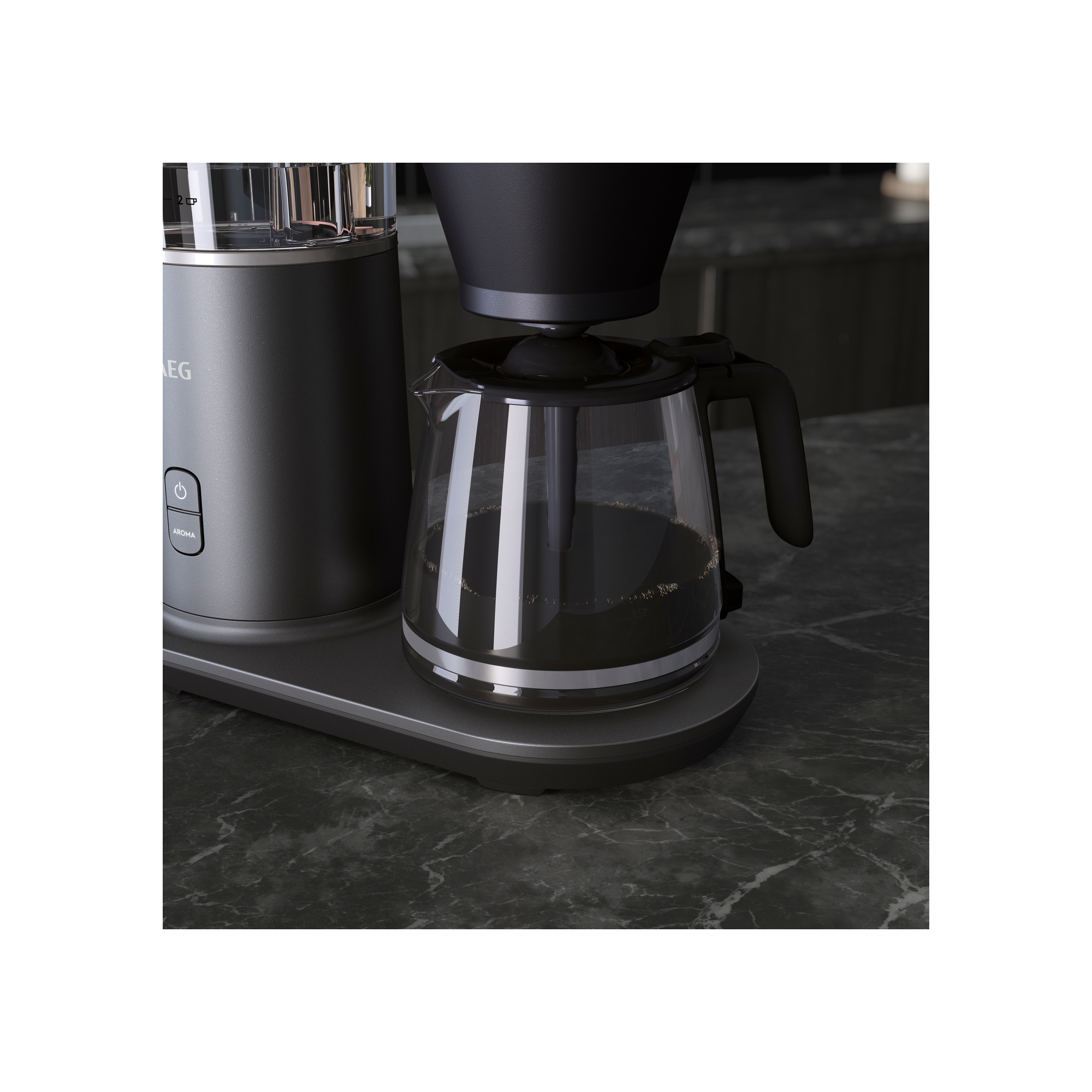 Gourmet CM7-1-4MTM AEG Kaffeemaschine Midnight 7 Titanium Kaffeemaschine Midnight Titanium