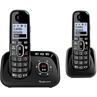 AMPLICOMMS BigTel1582 Senioren draadloze duo huistelefoon voor de vaste lijn