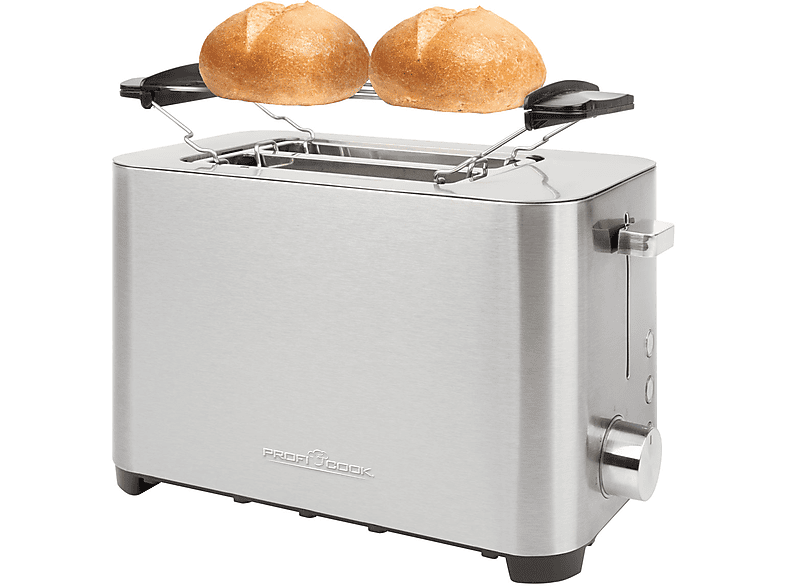 PROFICOOK PC-TA 1251 Toaster Silber (850 Watt, Schlitze: 2) | Toaster