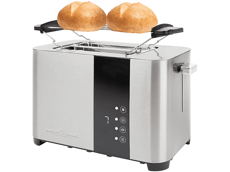 PROFICOOK PC-TA 1250 Toaster Silber (850 Watt, Schlitze: 2)