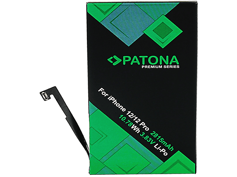 PATONA 12 Pro 3.83 1 2815mAh Ersatzakku, Stück Li-Polymer Volt