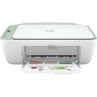Impresora multifunción - HP HP DeskJet 2722e Verde, Térmica, 5 ppm, Blanco