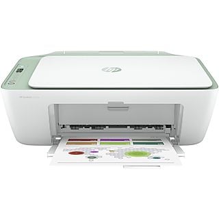 Impresora multifunción - HP HP DeskJet 2722e Verde, Térmica, 5 ppm, Blanco