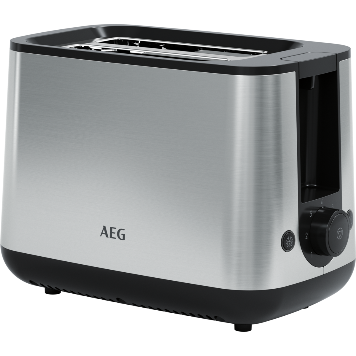 AEG Toaster T3-1-3ST Deli Schlitze: 3 Toaster 2) Edelstahl Watt, Grau (800