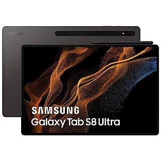 Tablet - SAMSUNG Tab S8 Ultra, Negro, 128 MB, 14,6 " WQXGA+, 8 GB RAM, Snapdragon, Android