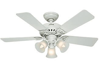 HUNTER FANS Beacon Hill Deckenventilator Weiß (57 Watt)