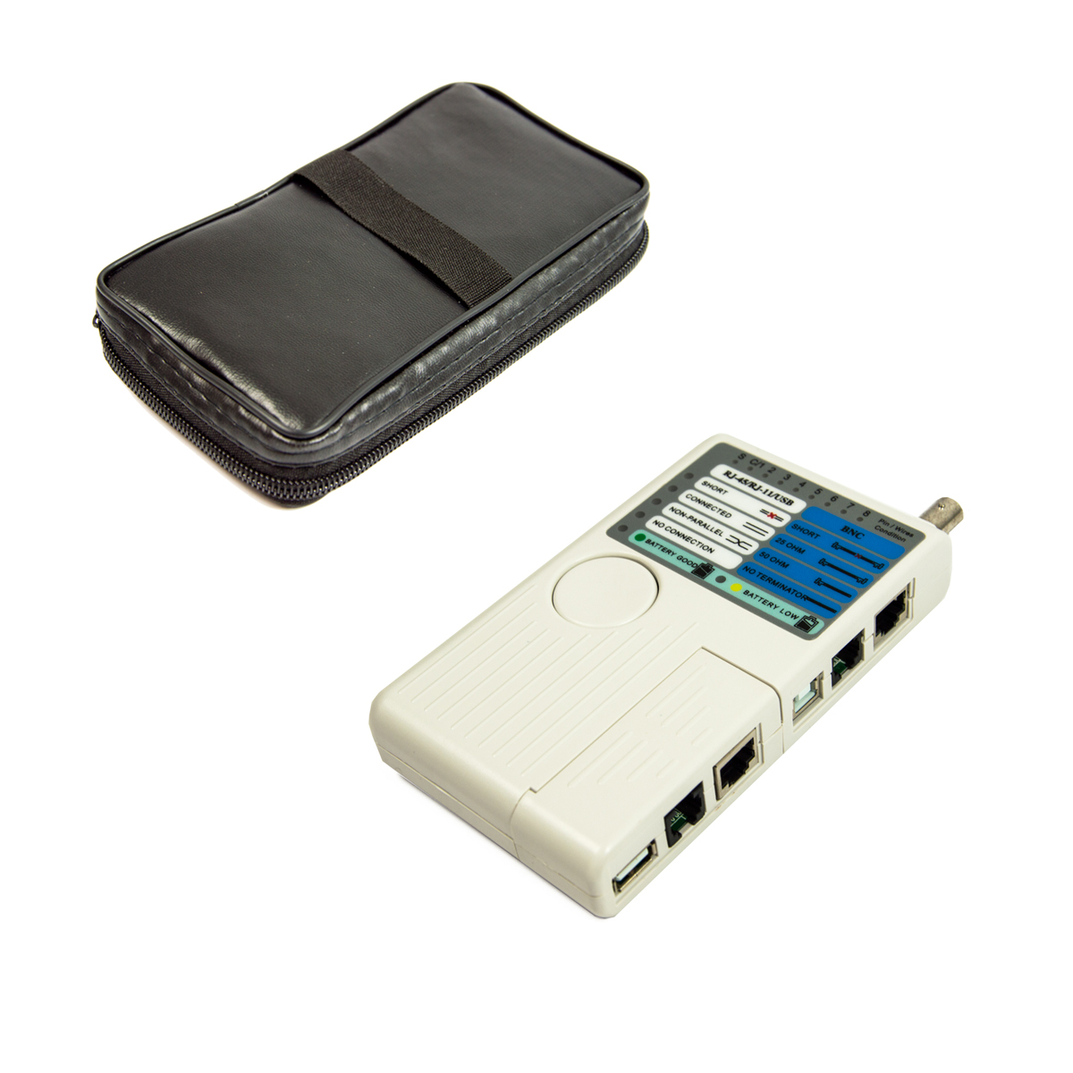 BNC Kabeltester Netzwerk LCD Leitungstester PREMIUMX Kabel USB PX-CT2 Kabeltester