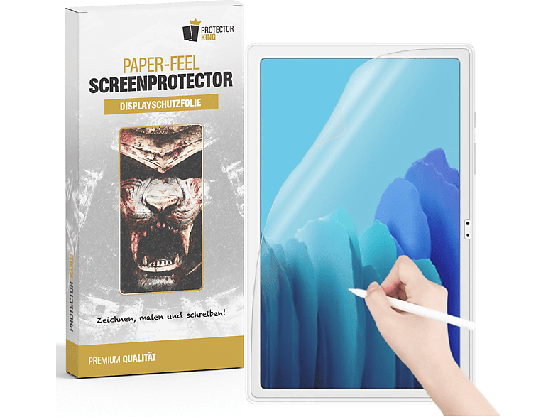 PROTECTORKING 2x Paperfeel Schreiben malen oder skizzieren Displayschutzfolie(für Samsung Galaxy Tab A7 10.4)