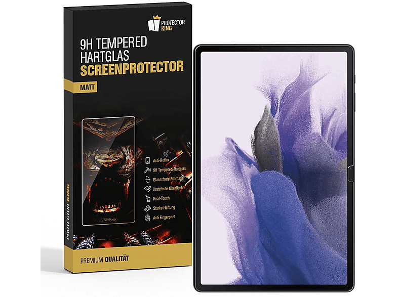 7 4x Tab Displayschutzfolie(für Hartglas Galaxy Samsung MATT PROTECTORKING Schutzglas ANTI-REFLEX 9H Plus)
