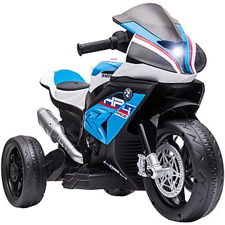 Moto Eléctrica Infantil - HOMCOM BMW, HP4, +18 Meses, 6V, Música USB, 2,5 km/h, Avance y Retroceso, Carga 30 kg, 82,5x42x54 cm