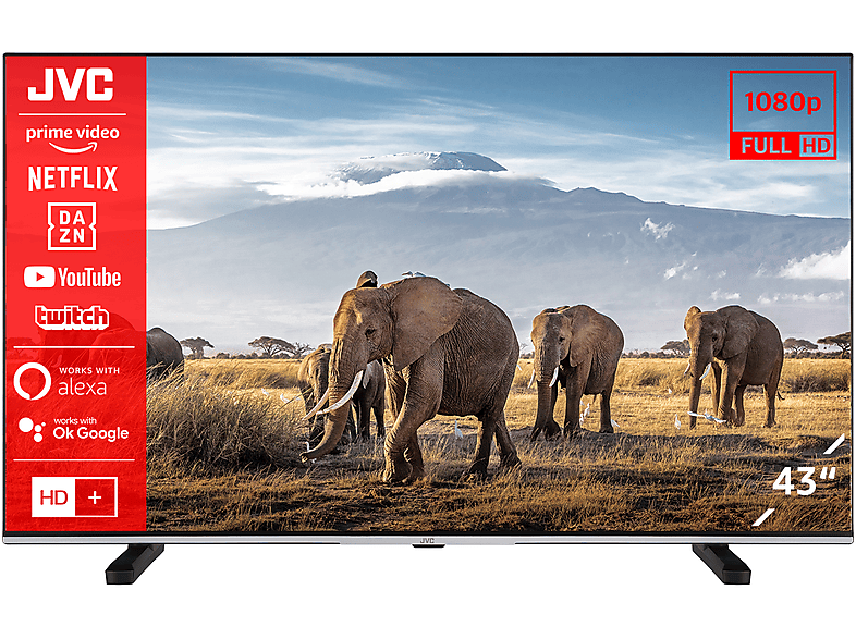 JVC LT-43VFE5155 LED TV (Flat, 108 cm, Zoll 43 Full-HD) 