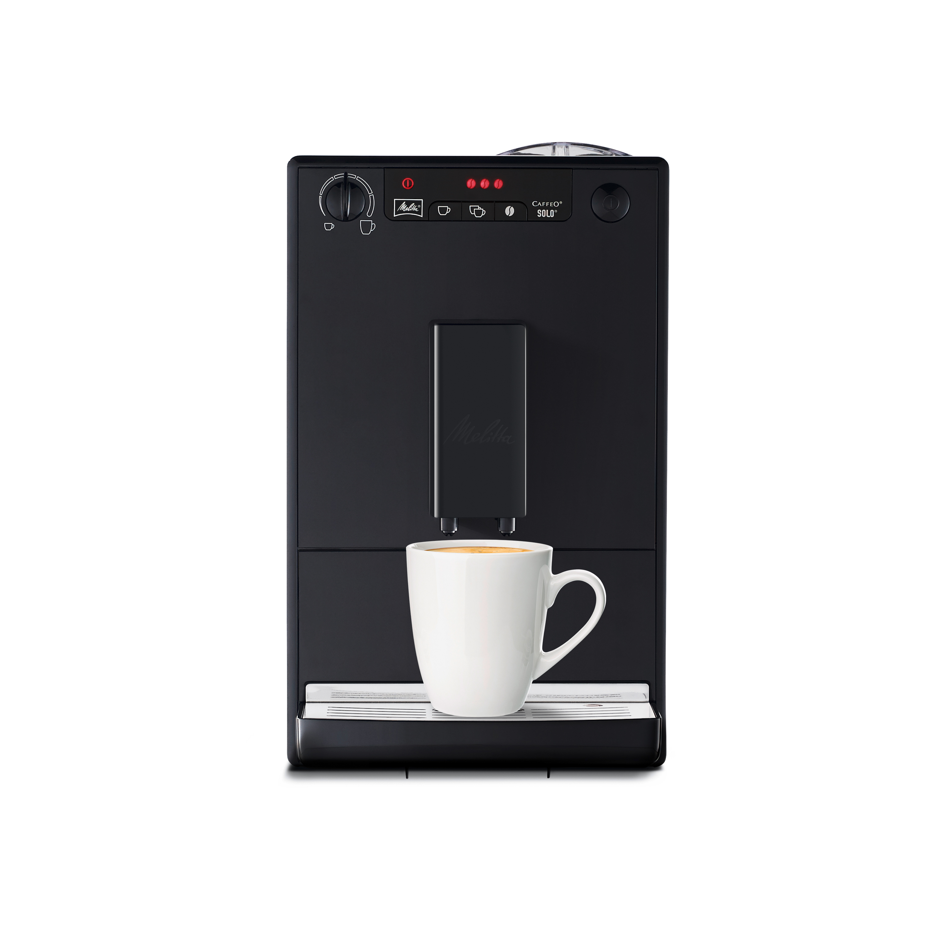 E Pure Pure Black Black MELITTA 950-322 Kaffeevollautomat Solo