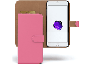 EAZY CASE Bookstyle Klapphülle mit Kartenfach, Bookcover, Apple, iPhone 8 Plus / 7 Plus, Pink