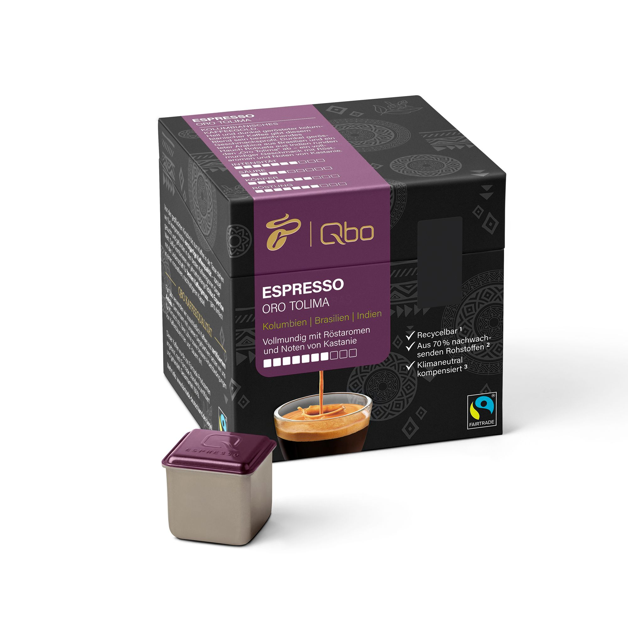 TCHIBO QBO 526018 Espresso Tolima Kaffeekapseln Oro Qbo 27 Kapselsystem) Stück (Tchibo