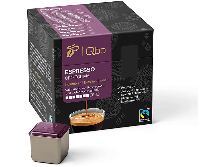 Kaffeekapseln (Tchibo 526018 QBO Oro Kapselsystem) Espresso Stück Qbo Tolima 27 TCHIBO