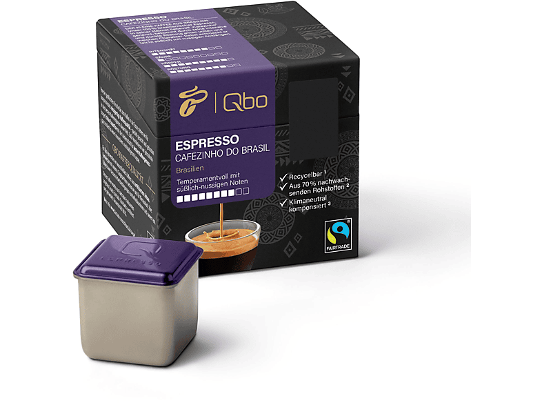 Cafezinho QBO TCHIBO 525778 Brasil (Tchibo Espresso Kapselsystem) do Stück 8 Qbo Kaffeekapseln
