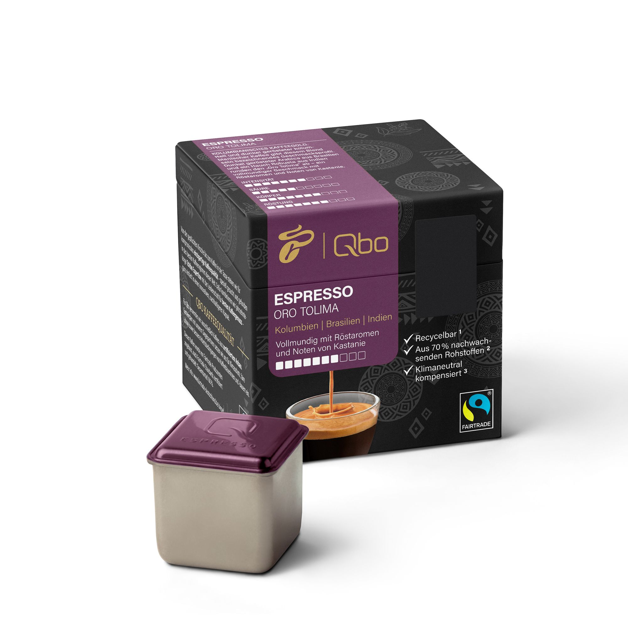 (Tchibo Stück QBO 526012 Espresso Qbo TCHIBO Kaffeekapseln 8 Oro Tolima Kapselsystem)