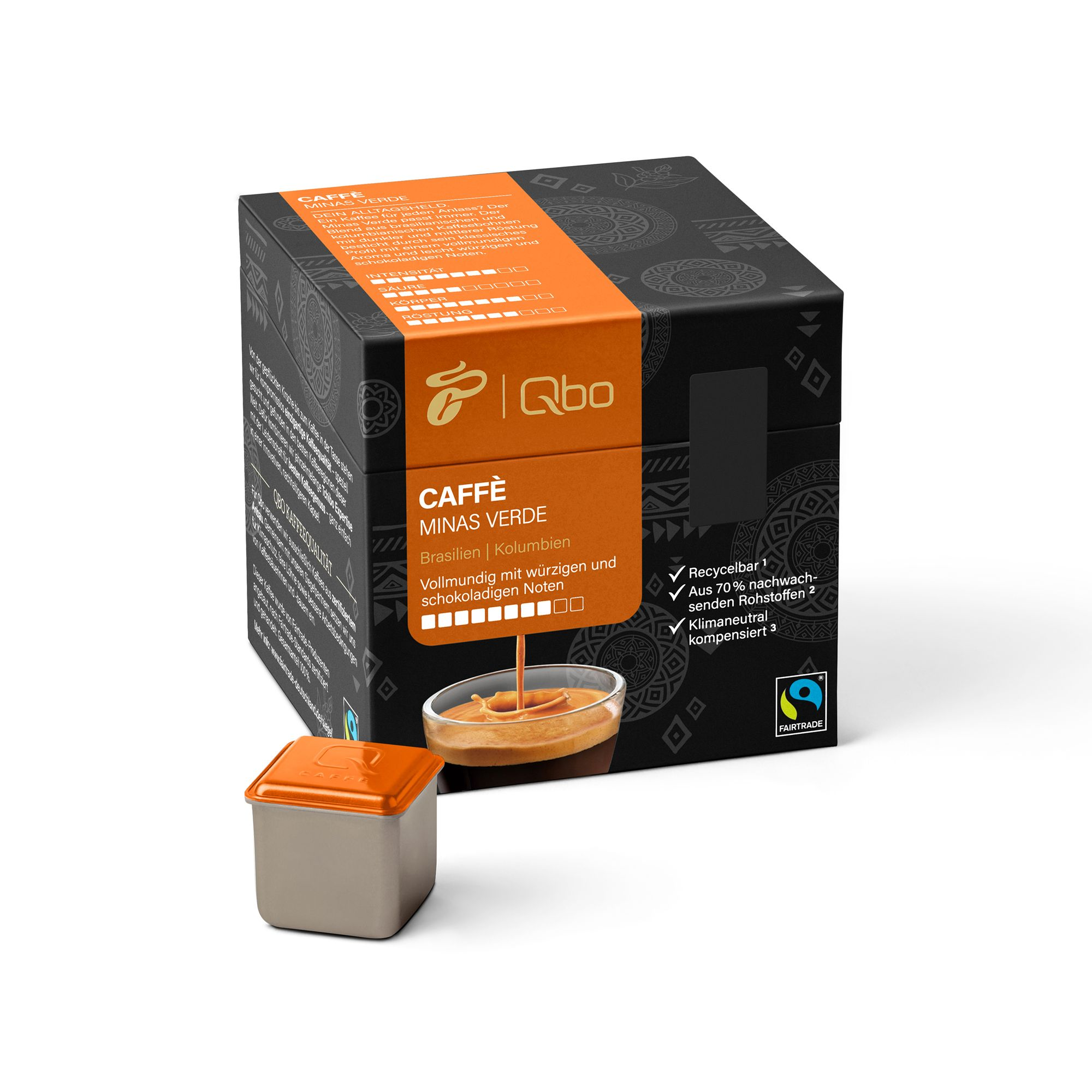 Caffè Qbo Kaffeekapseln TCHIBO 526028 QBO Verde 27 Kapselsystem) (Tchibo Stück Minas