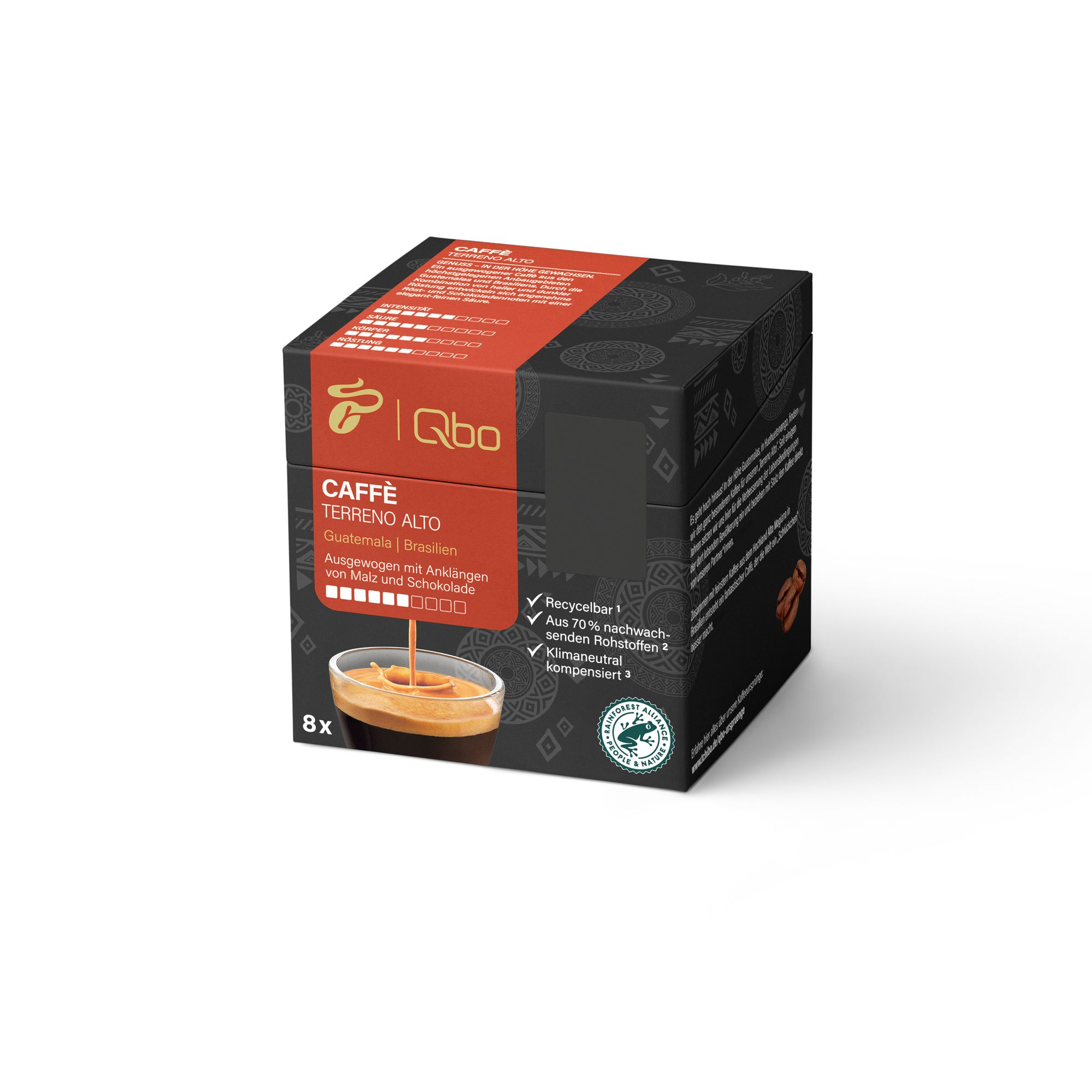 TCHIBO QBO 526022 8 Stück Qbo Kaffeekapseln Terreno Kapselsystem) (Tchibo Caffè Alto