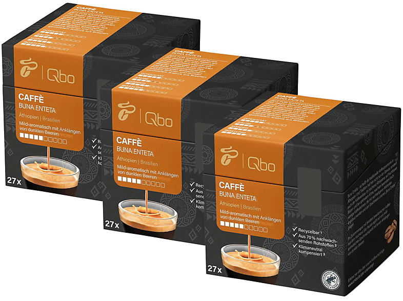 TCHIBO QBO 300992 Caffè Buna Enteta 81 Stück Kaffeekapseln (Tchibo Qbo Kapselsystem)