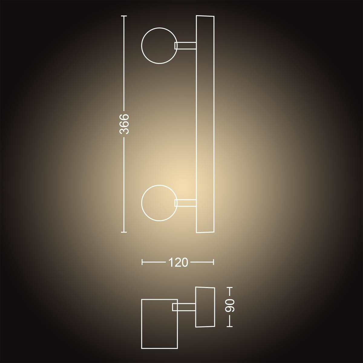 SPOTBALKEN. Warmweiß DIM Bad-Beleuchtung WA ADORE HUE WH 929003056301 PHILIPS