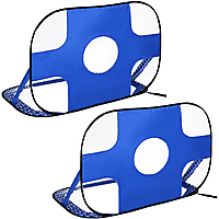 HOMCOM im 2er Set Fußballtor, Blau