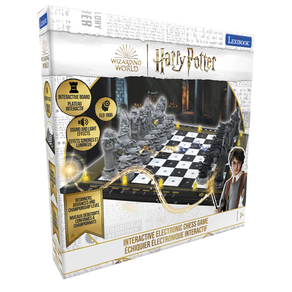 Schachcomputer - Potter LEXIBOOK Lichteffekten Harry 1800 mit ELO
