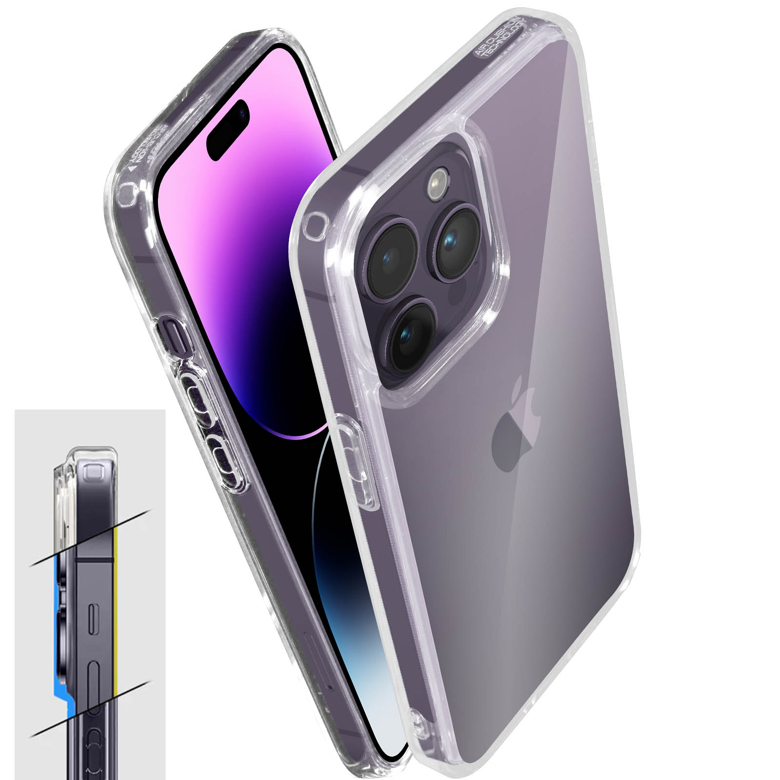 SPIGEN Max, Ultra iPhone Apple, Transparent Hybrid Series, 14 Pro Backcover,