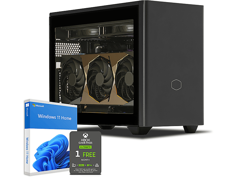 SEDATECH AMD Ryzen 9 7900X mit Wasserkühlung, Windows 11 Home mehrsprachig, PC-desktop mit AMD Ryzen™ 9 Prozessor, 64 GB RAM, 2000 GB SSD, NVIDIA GeForce RTX™ 4070 Ti, 12 GB