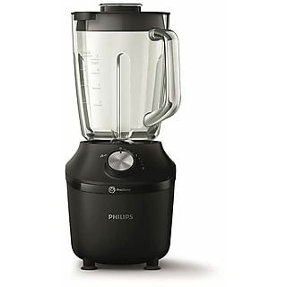 Batidora de Vaso - PHILIPS HR2291/01, 600 W, 2 l, Negro