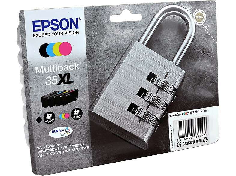EPSON 35XL Tinte schwarz, cyan, magenta, yellow (C13T35964010    )