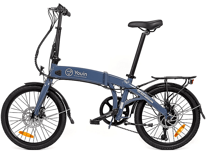 Youin BK1300 Kompakt-/Faltrad (Laufradgröße: 20 Zoll, Unisex-Rad, Grau)