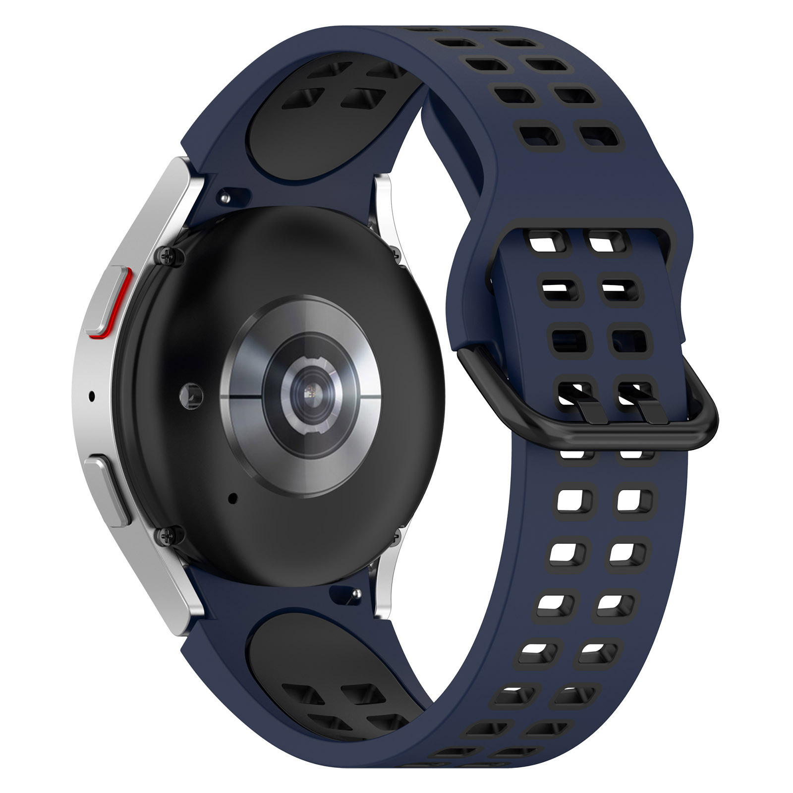 INF Uhrenarmband Silikon, Ersatzarmband, Samsung, Galaxy Watch 5,  Dunkelblau/Schwarz