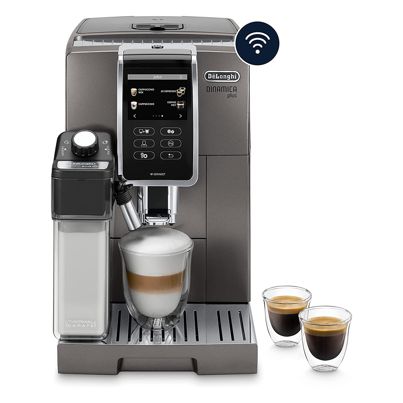 Kaffeevollautomat ECAM 370.95.T LONGHI DE grau