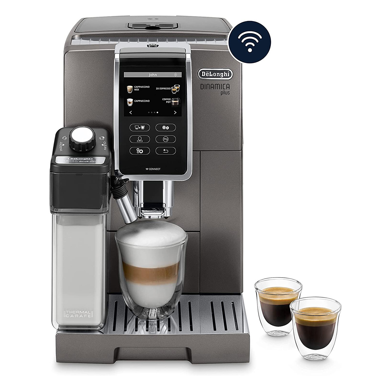 Kaffeevollautomat 370.95.T ECAM DE grau LONGHI