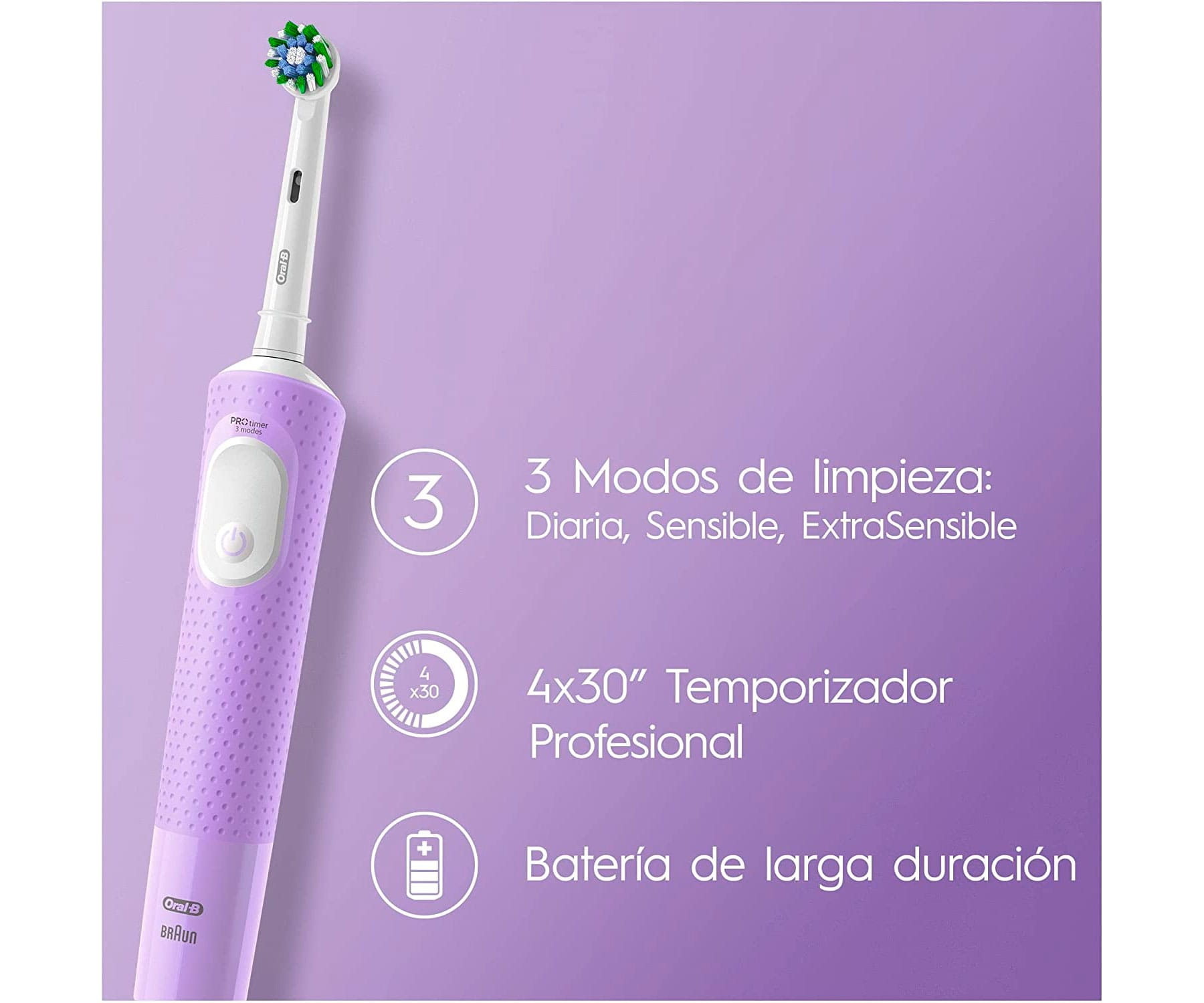 Violett ORAL-B Zahnbürste 258543 elektrische