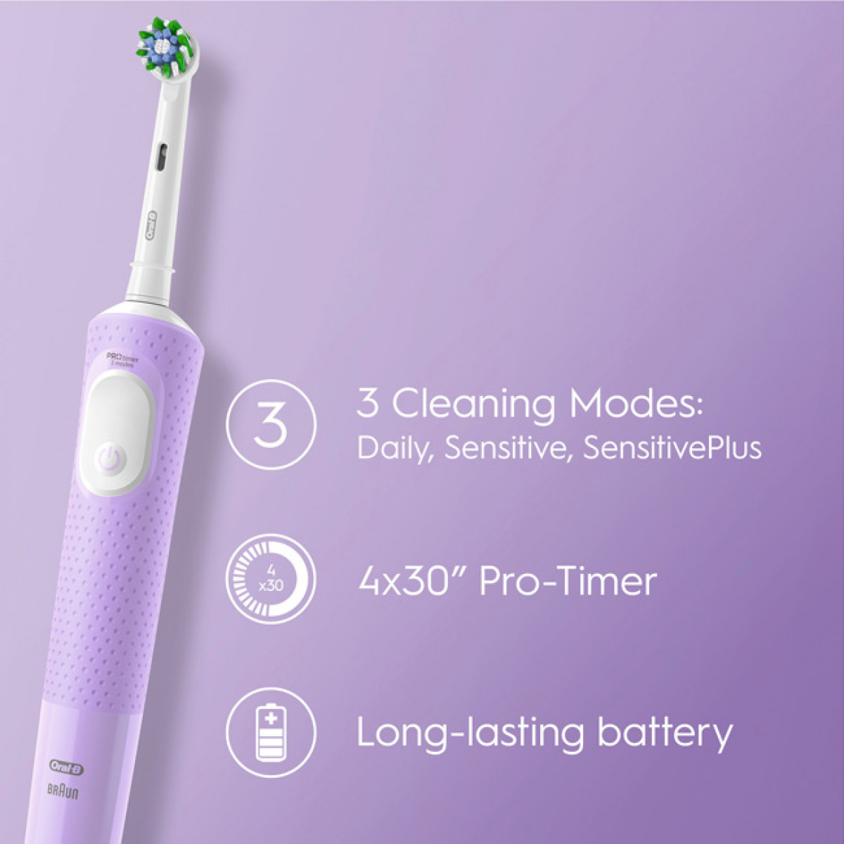 ORAL-B 258543 elektrische Zahnbürste Violett