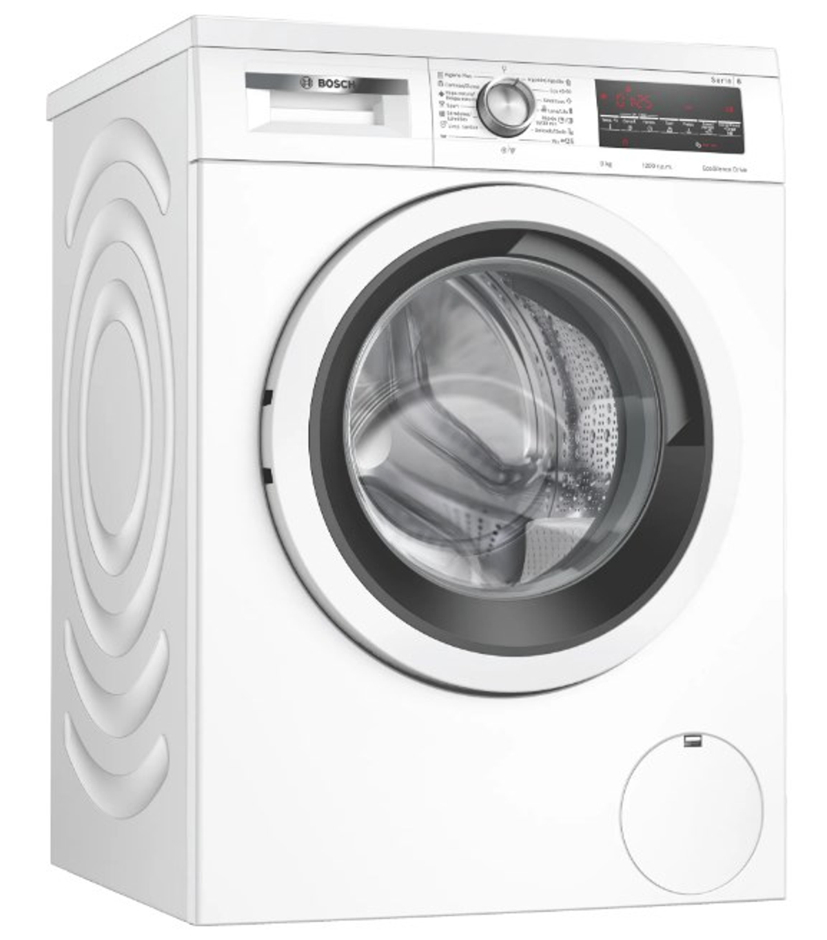 Lavadora carga frontal - WUU24T61ES BOSCH, 9 kg, 1151 rpm, 15 programas, Blanco