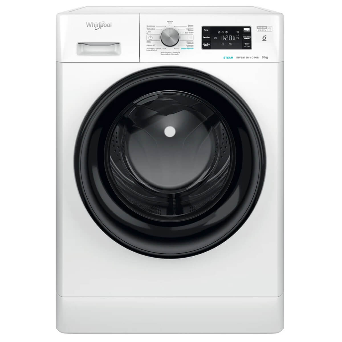 Lavadora carga frontal - FFB9469BVSPT WHIRLPOOL, 9 kg, 11 programas, Blanco