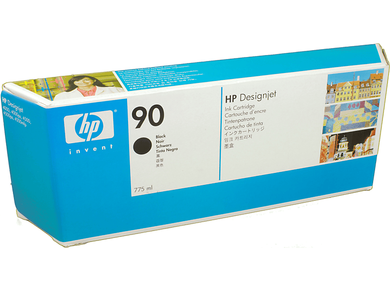 HP 90 schwarz (C5059A) Tinte