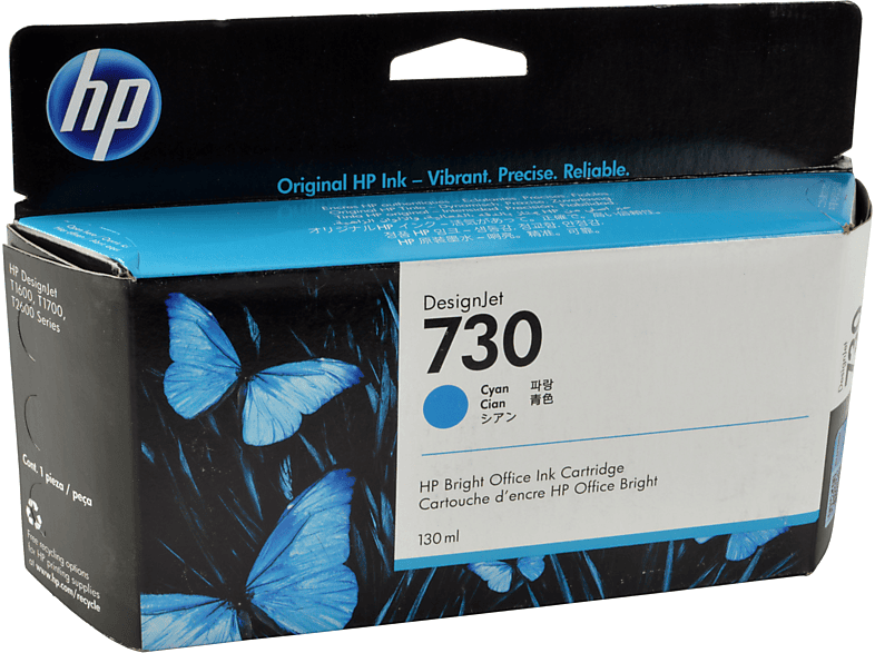 HP 730 Tinte cyan (P2V62A) | Tonerkartuschen