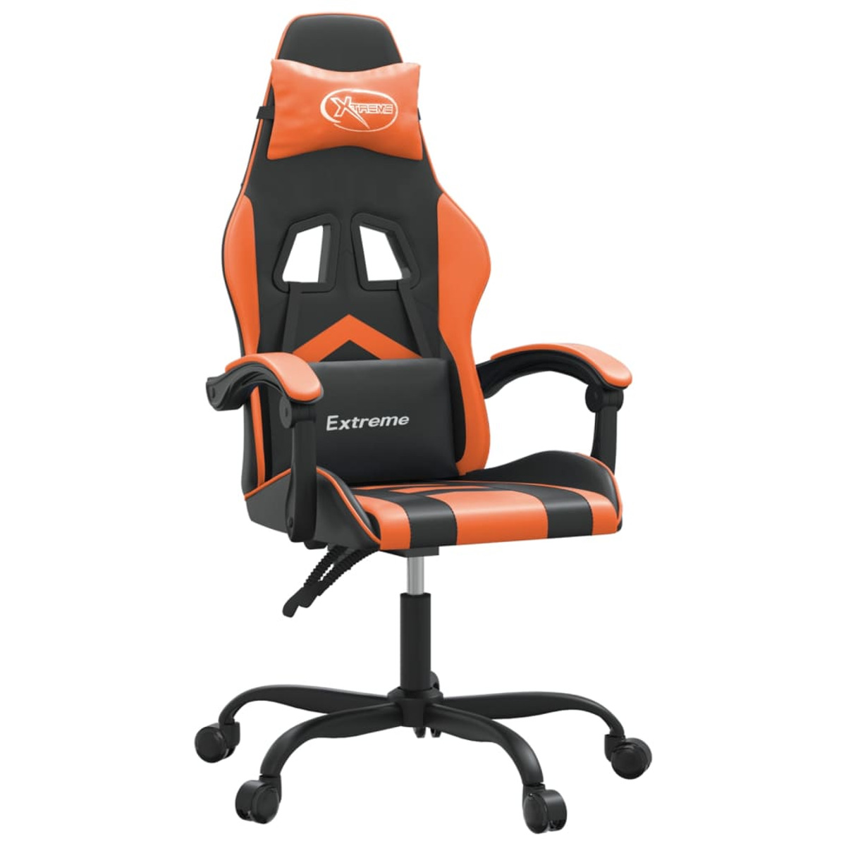 Ein orange-schwarzer Gaming-Stuhl. Der Stuhl hat die Texte "Xtreme" und "Extreme".