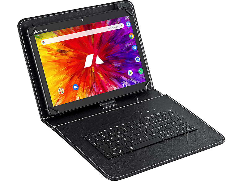 ACEPAD A130T, LTE, Octa-Core, 4GB RAM, Tablet mit Tastatur, 64 GB, 10,1 Zoll, Schwarz