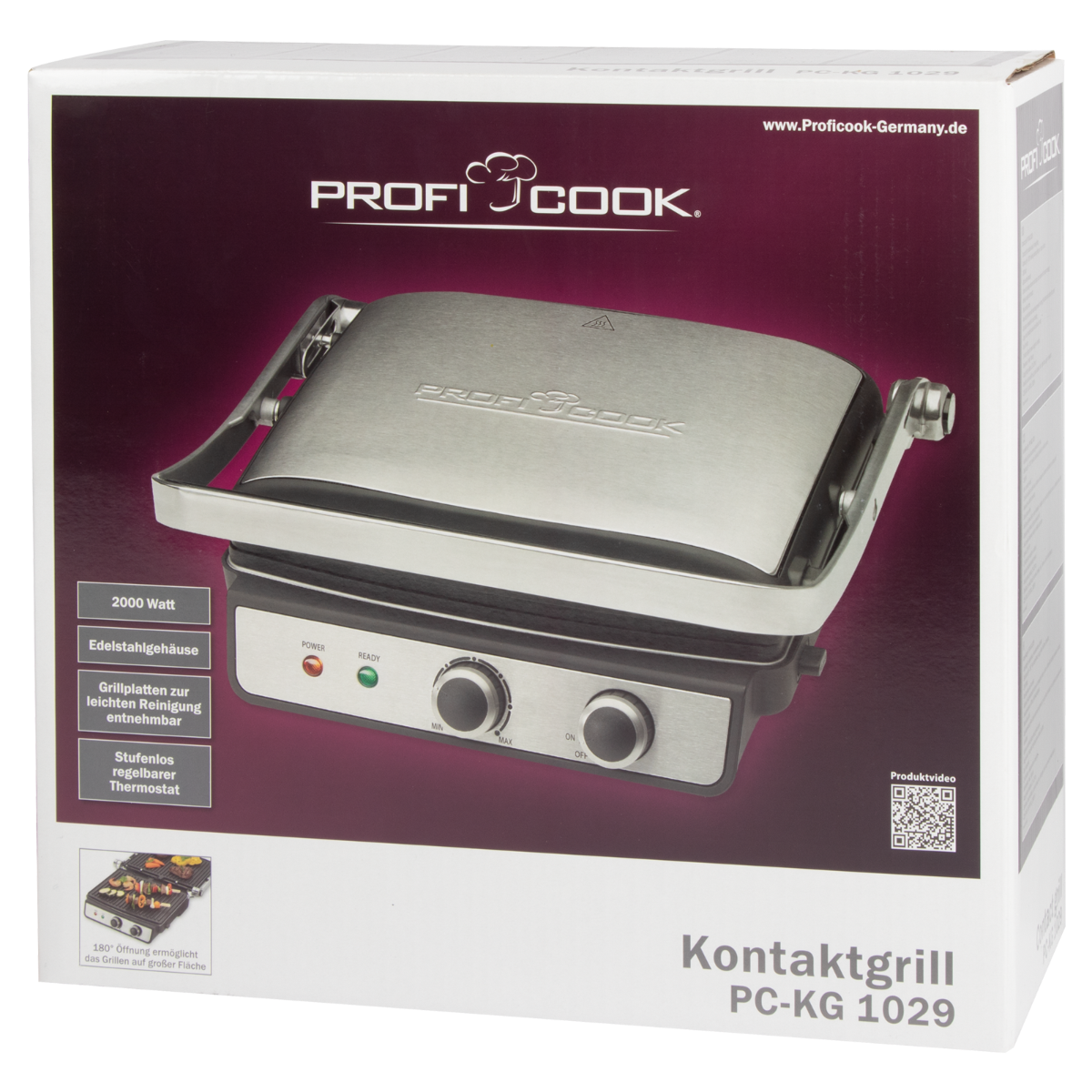 Kontaktgrill PC-KG PROFICOOK 1029