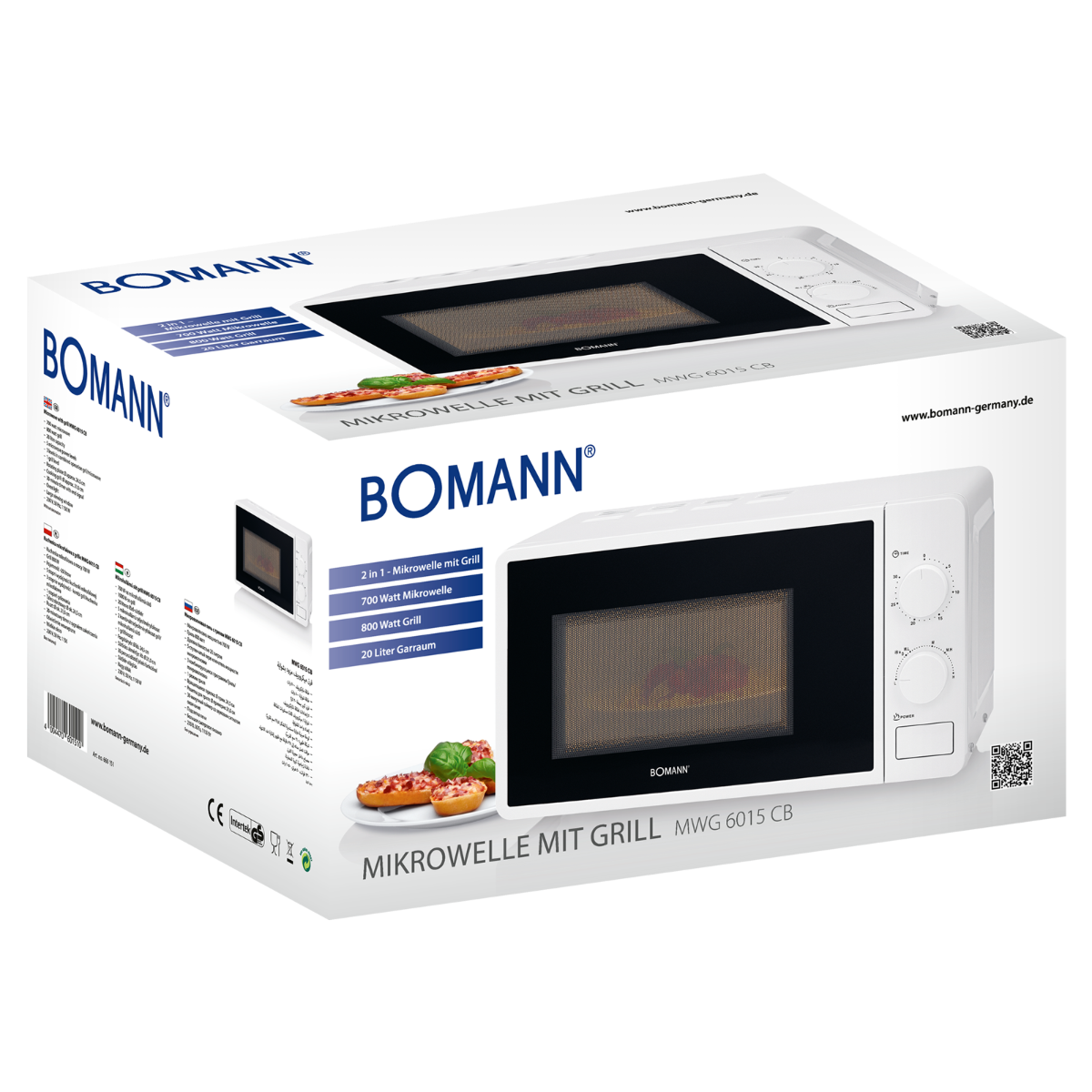 BOMANN MWG 6015 Watt) (1150 CB Mikrowelle